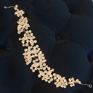 Bridal Hair Headband with Rhinestones